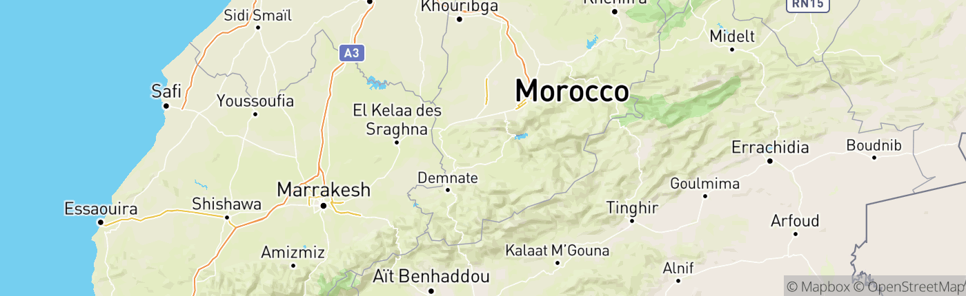 Mapa Maroko