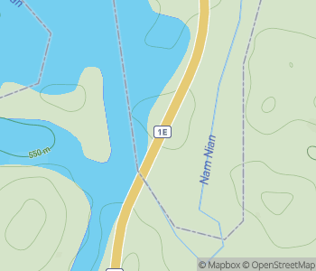 Mapa lokality Zaplavené lesy Nam Theun