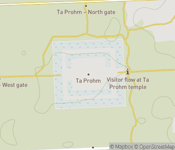 Mapa lokality Dinosaurus v chráme Ta Prohm