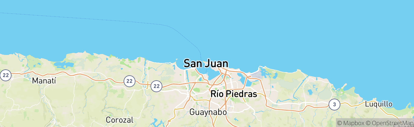 Mapa Portoriko