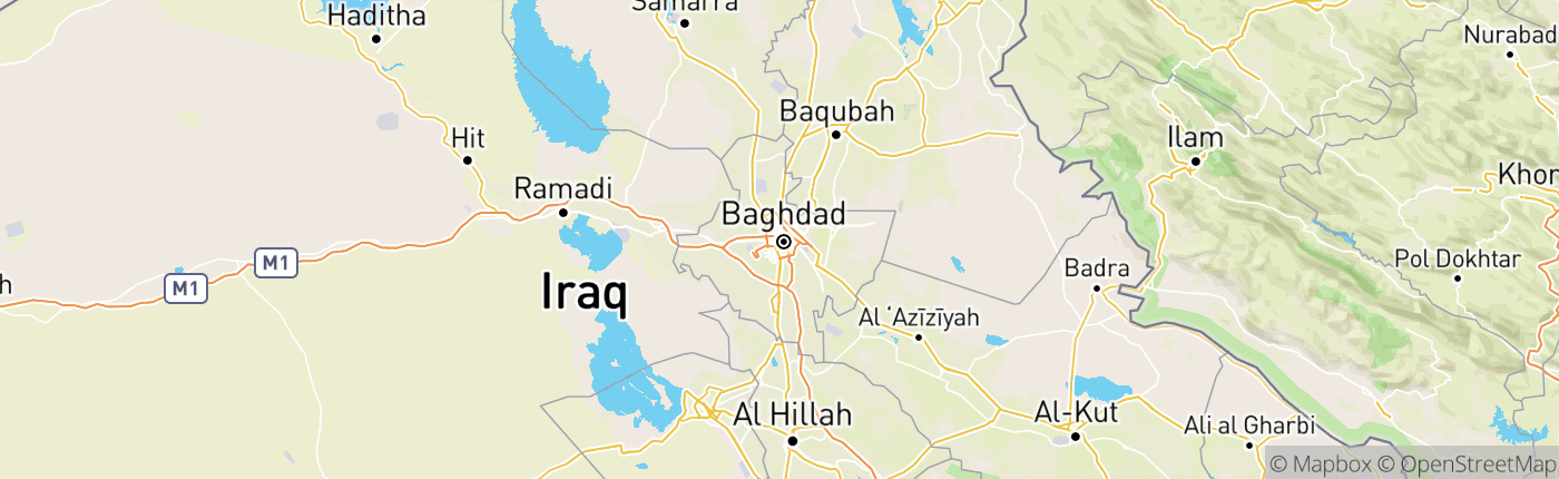 Mapa Irak