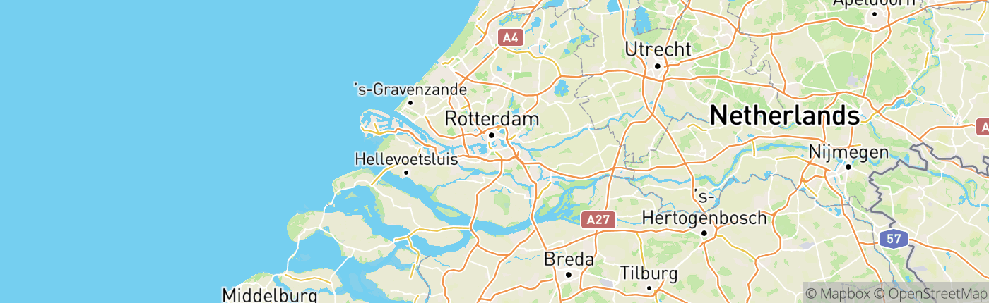 Mapa Holandsko