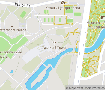 Mapa lokality Televízna veža v Taškente