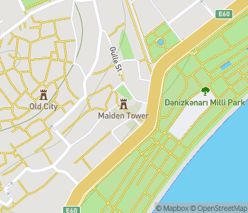 Mapa lokality Dievčenská veža