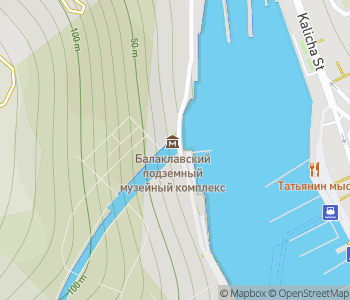 Mapa lokality Ponorková základňa Balaklava