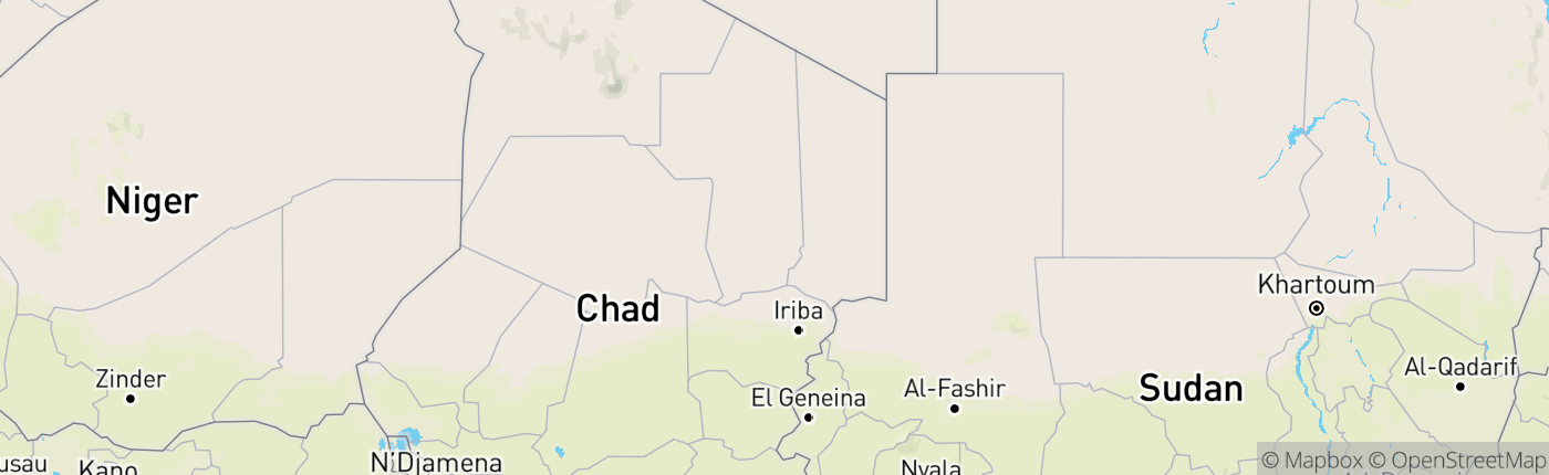 Mapa Chad