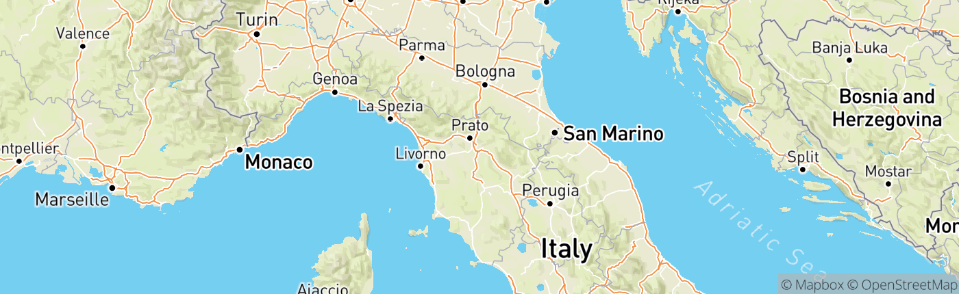 Mapa Taliansko