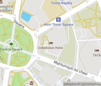 Mapa lokality Hotel Uzbekistan