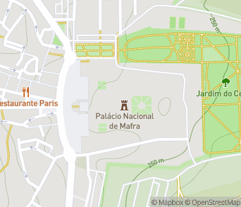Mapa lokality Knižnica paláca Mafra