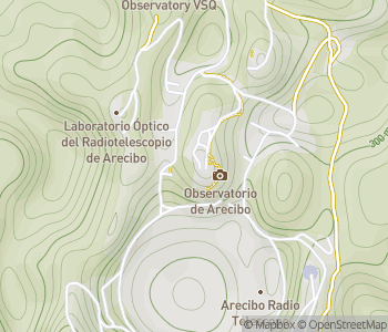Mapa lokality Observatórium Arecibo