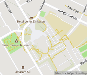 Mapa lokality Hallgrimskirkja