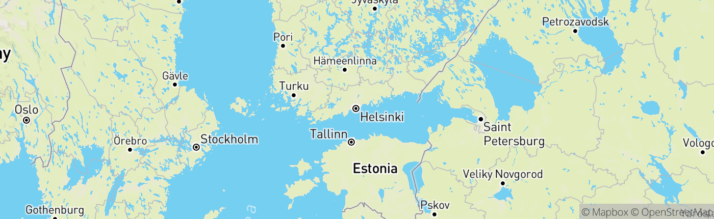 Mapa Fínsko