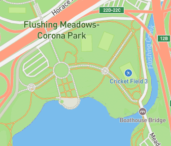 Mapa lokality Flushing Meadows-Corona Park