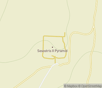 Mapa lokality Pyramída Senusreta II