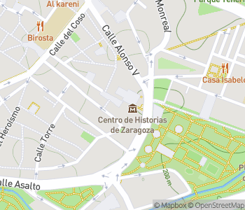 Mapa lokality Vzdelávacie múzeum Origami Zaragoza