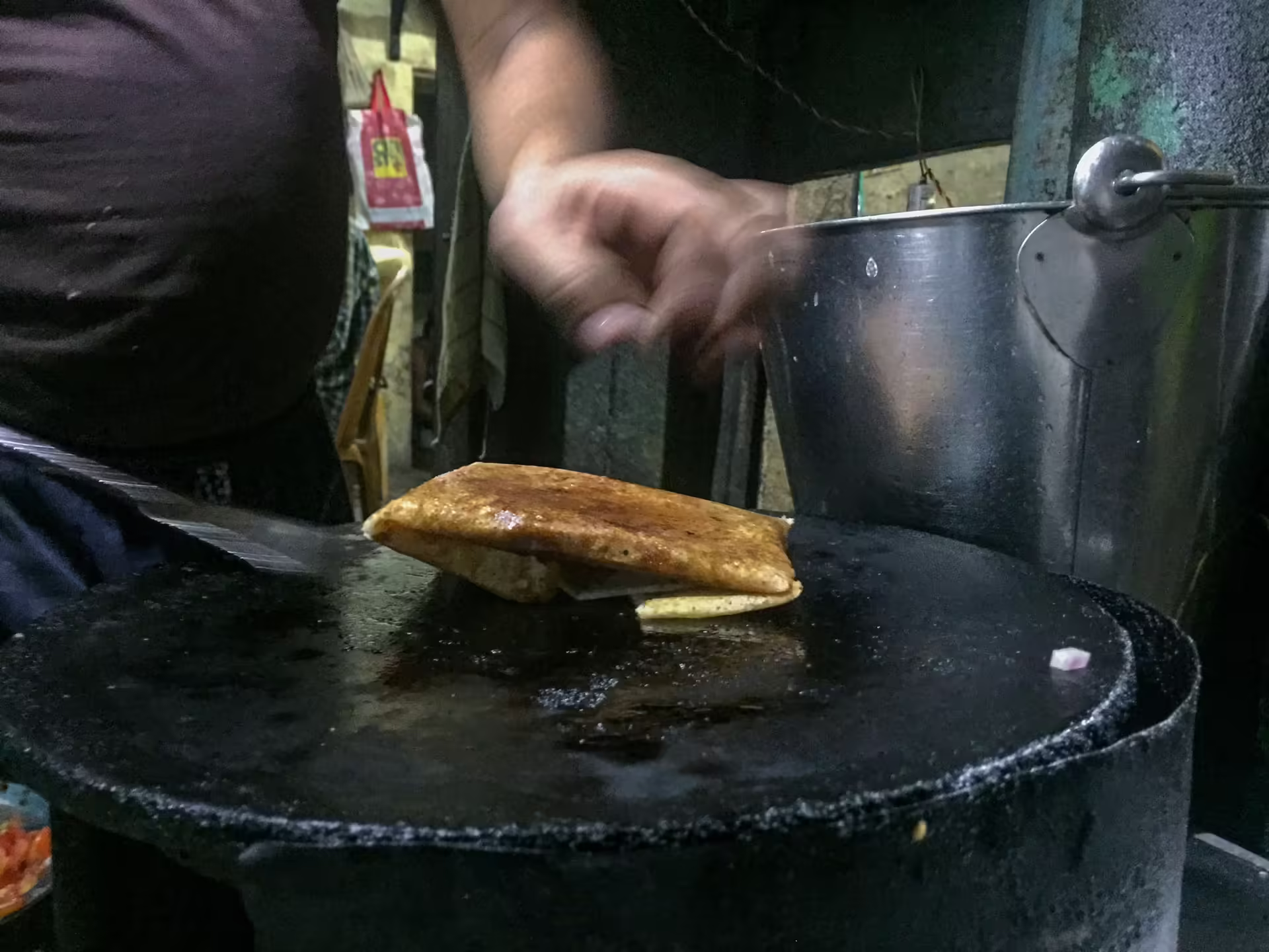 Indické pouličné jedlo