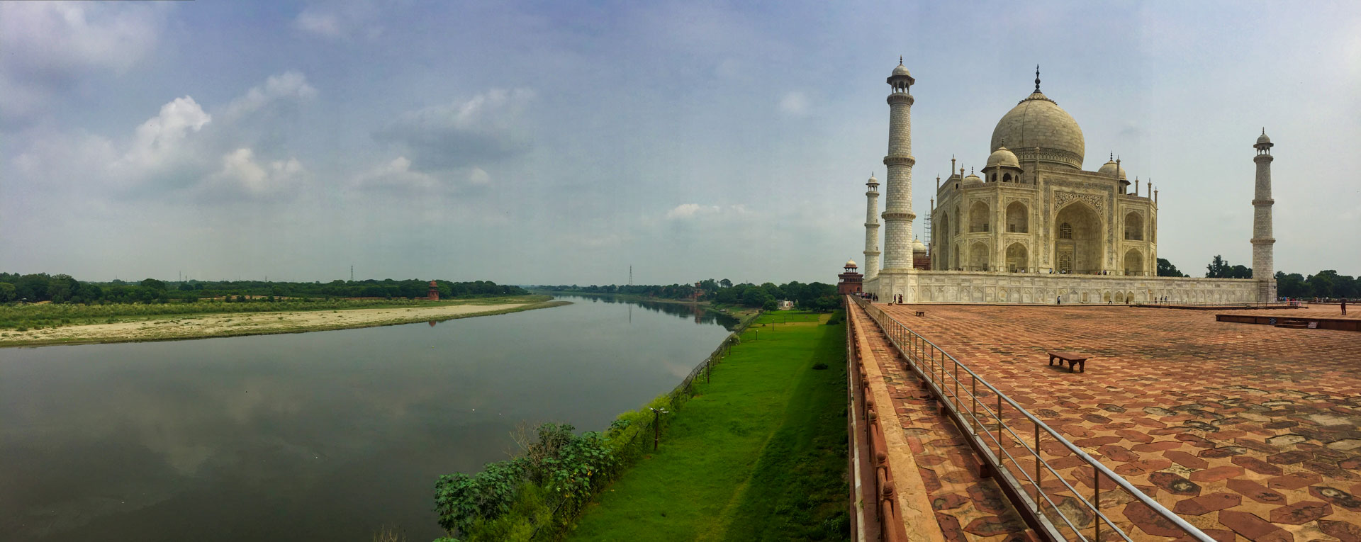 Panoráma Taj Mahal