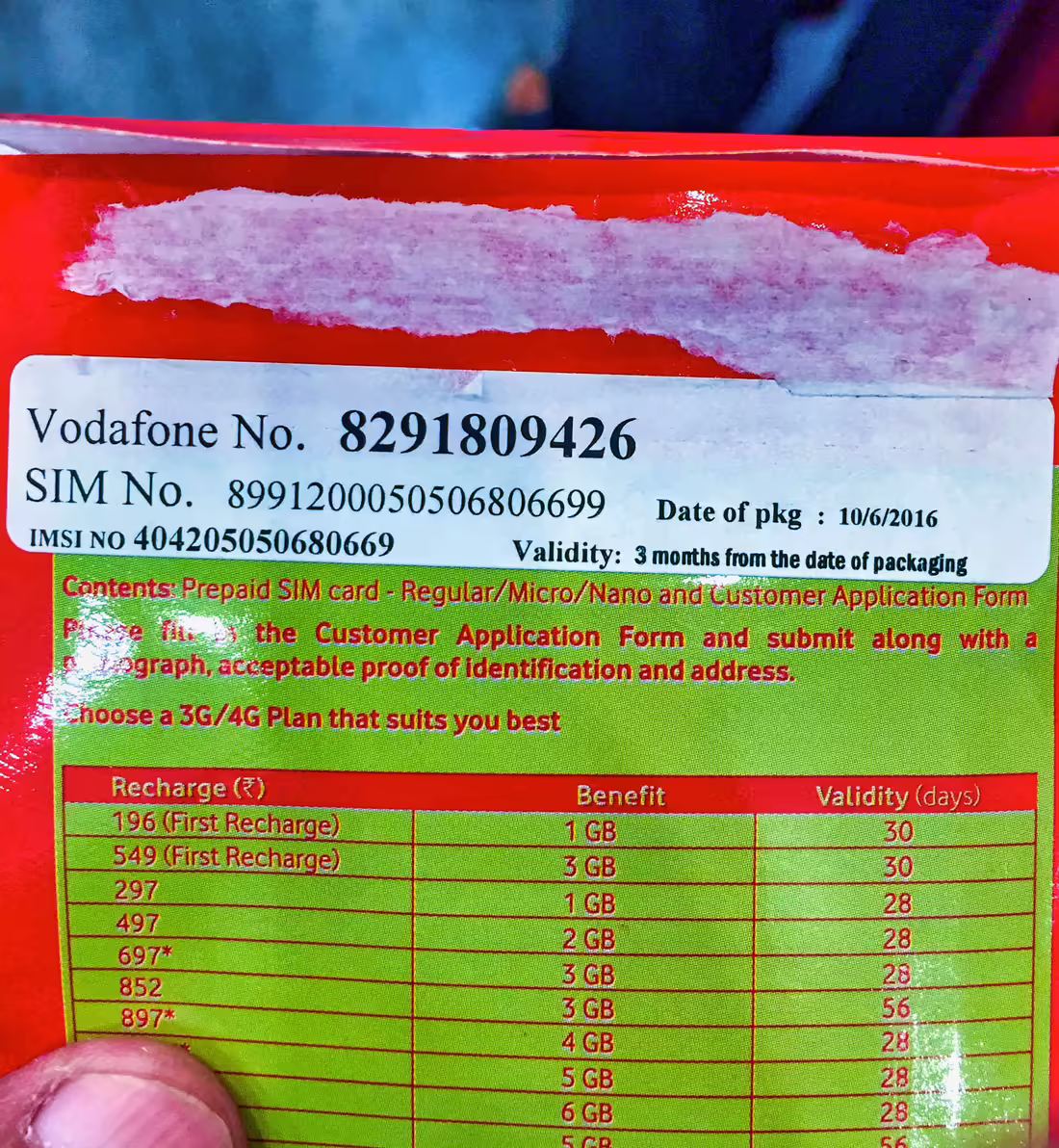 Sim Card, India