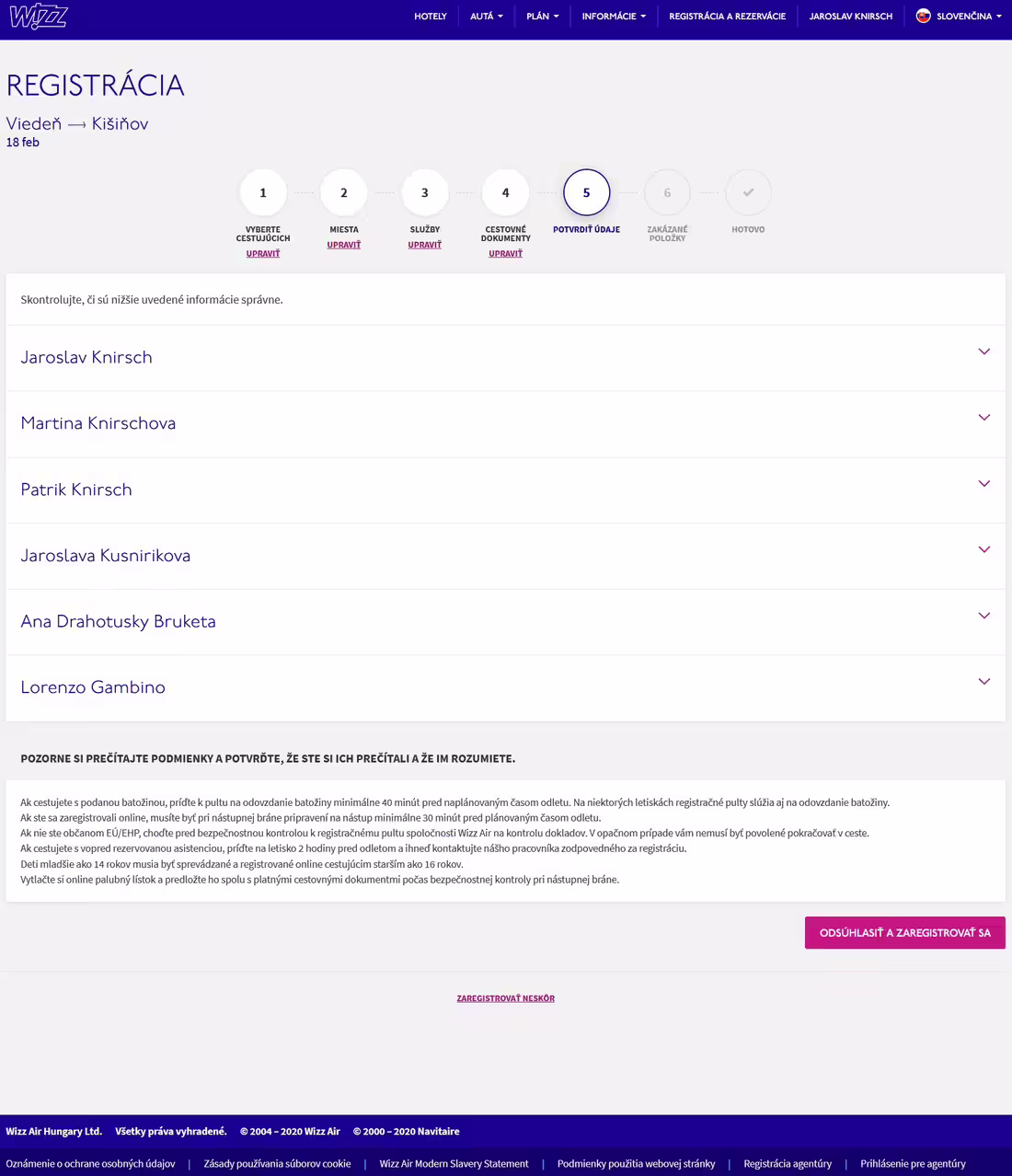 WizzAir online checkin