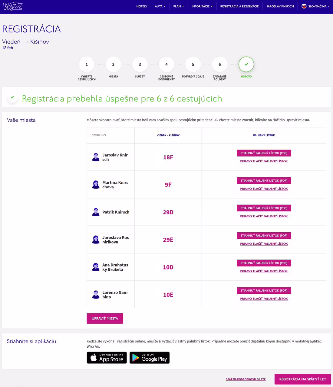 WizzAir online checkin