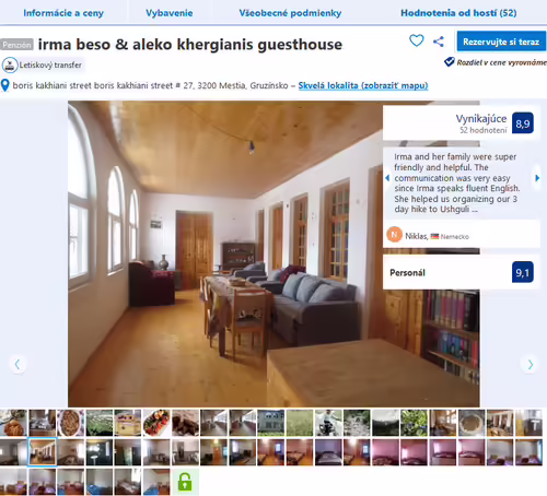 irma beso & aleko khergianis guesthouse, Mestia, booking.com