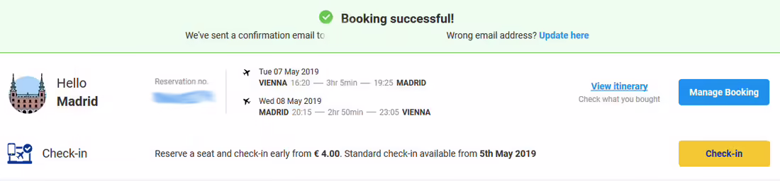 Vienna - Madrid