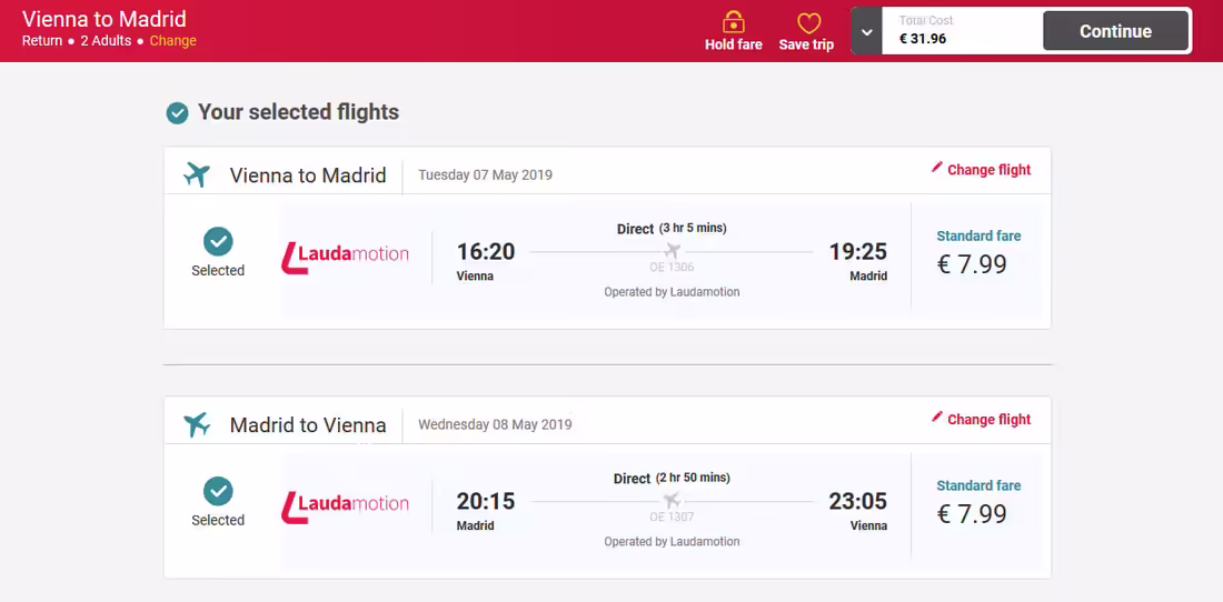Vienna - Madrid