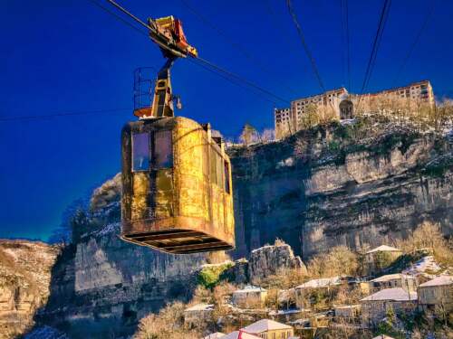 Cableway Chiatura, Georgia