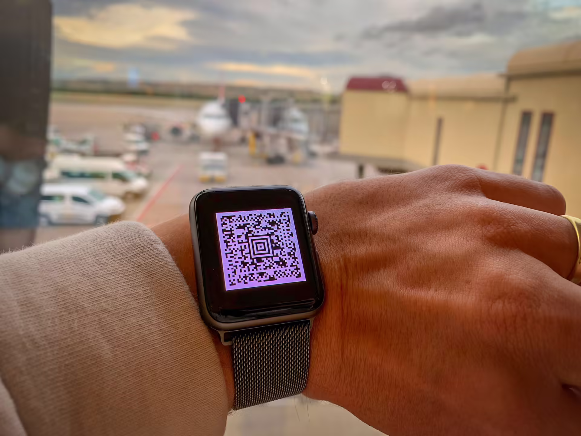 Hodinky Apple Watch s letenkou