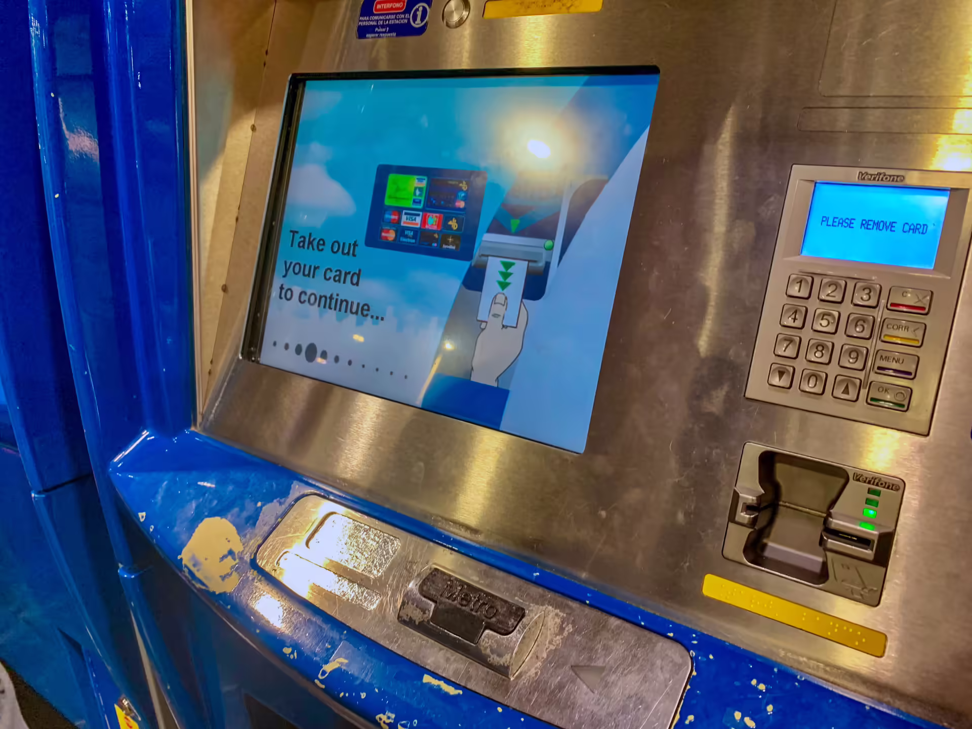 Automat, Public transport Card, Madrid