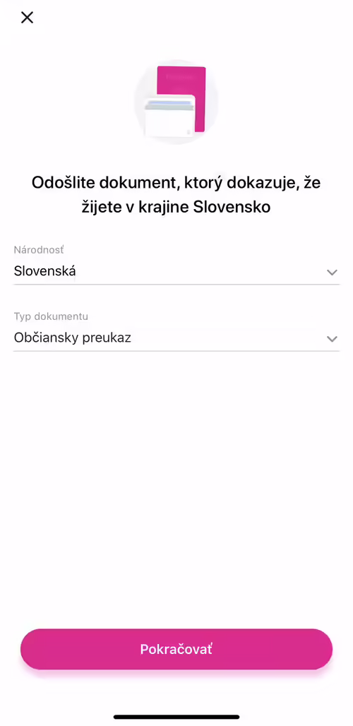 Tvoja totožnosť v aplikácii