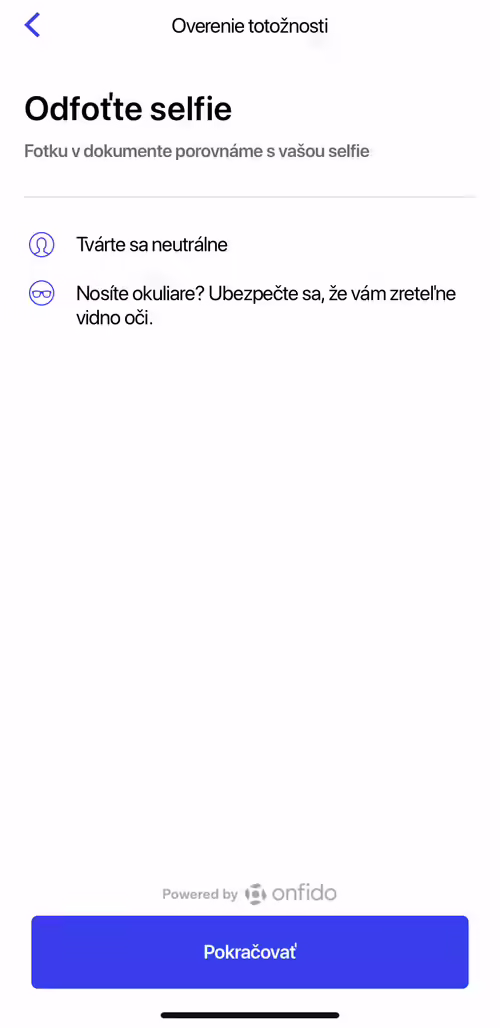 Tvoja totožnosť v aplikácii