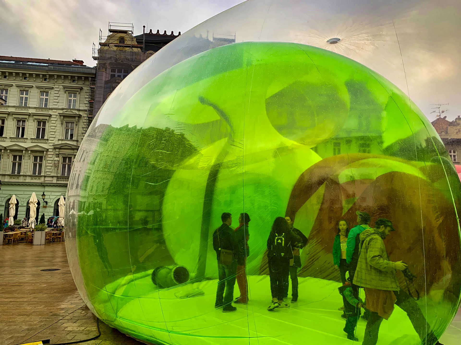Bublina na Hlavnom námestí