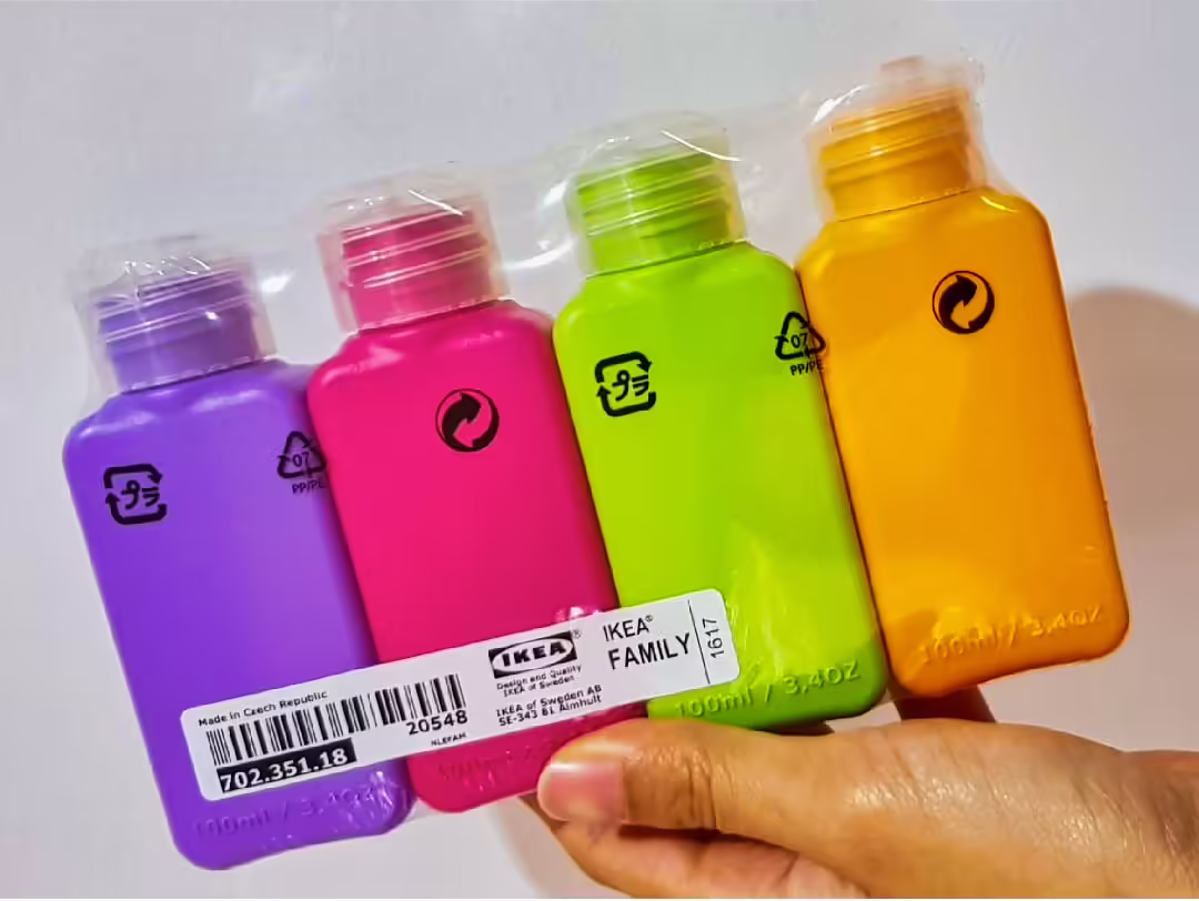 100ml flašky do lietadla