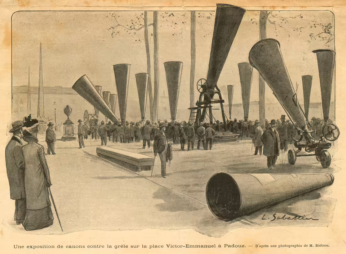 Hail cannons in Padova
