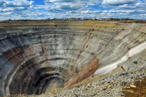 Diamantová baňa Mir, Rusko