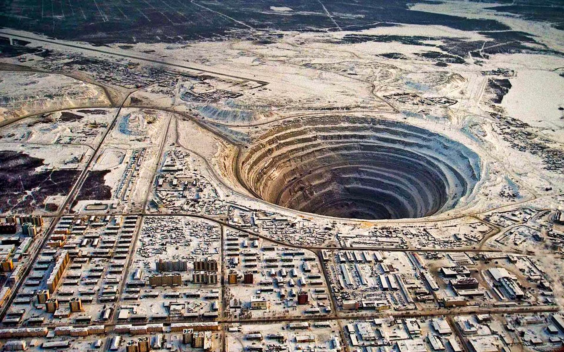 mine mirny, Russia