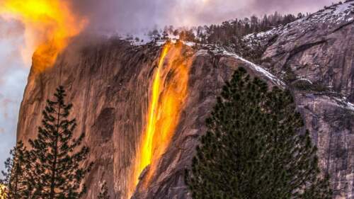 Vodopád, Yosemite, California