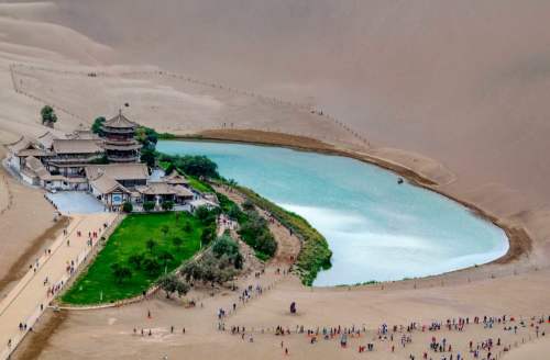 Crescent Lake, China