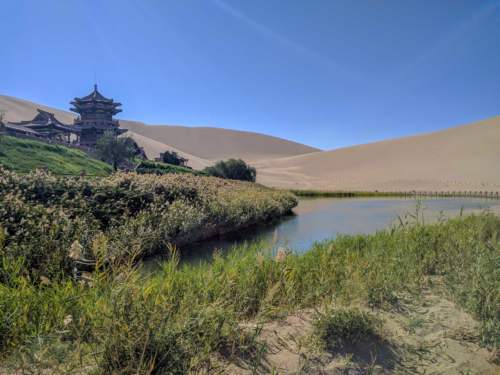 Crescent Lake, China