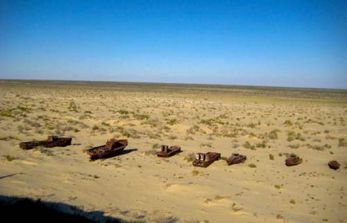 Aralské jazero, lode