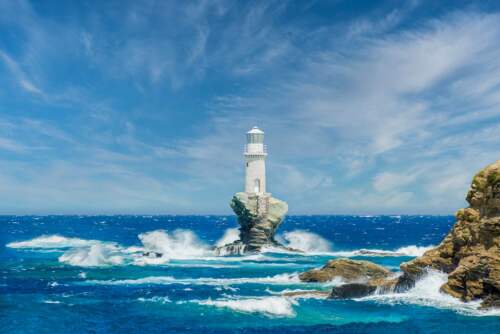 Tourlitis Lighthouse, Greece