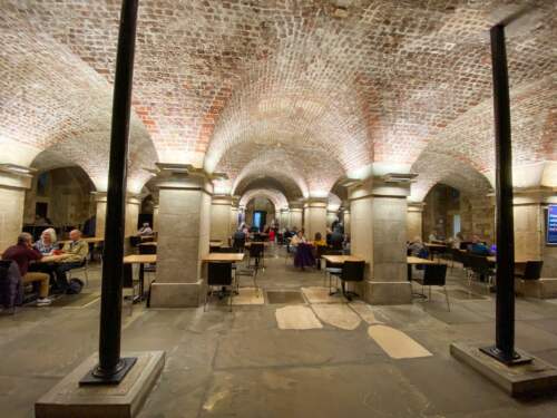 Cafe in Crypt, London