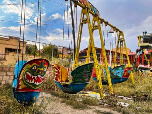 Opustený lunapark, Gjumri, Arménsko