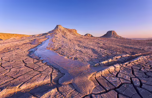 Mud volcano, Azerbaijan