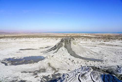 Mud volcano, Azerbaijan
