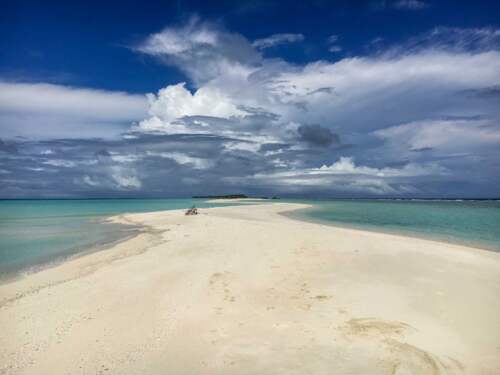 Dlhá pláž, Maldivy