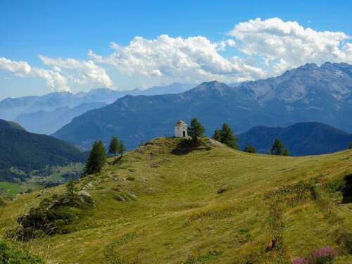 kaplnka v Alpách