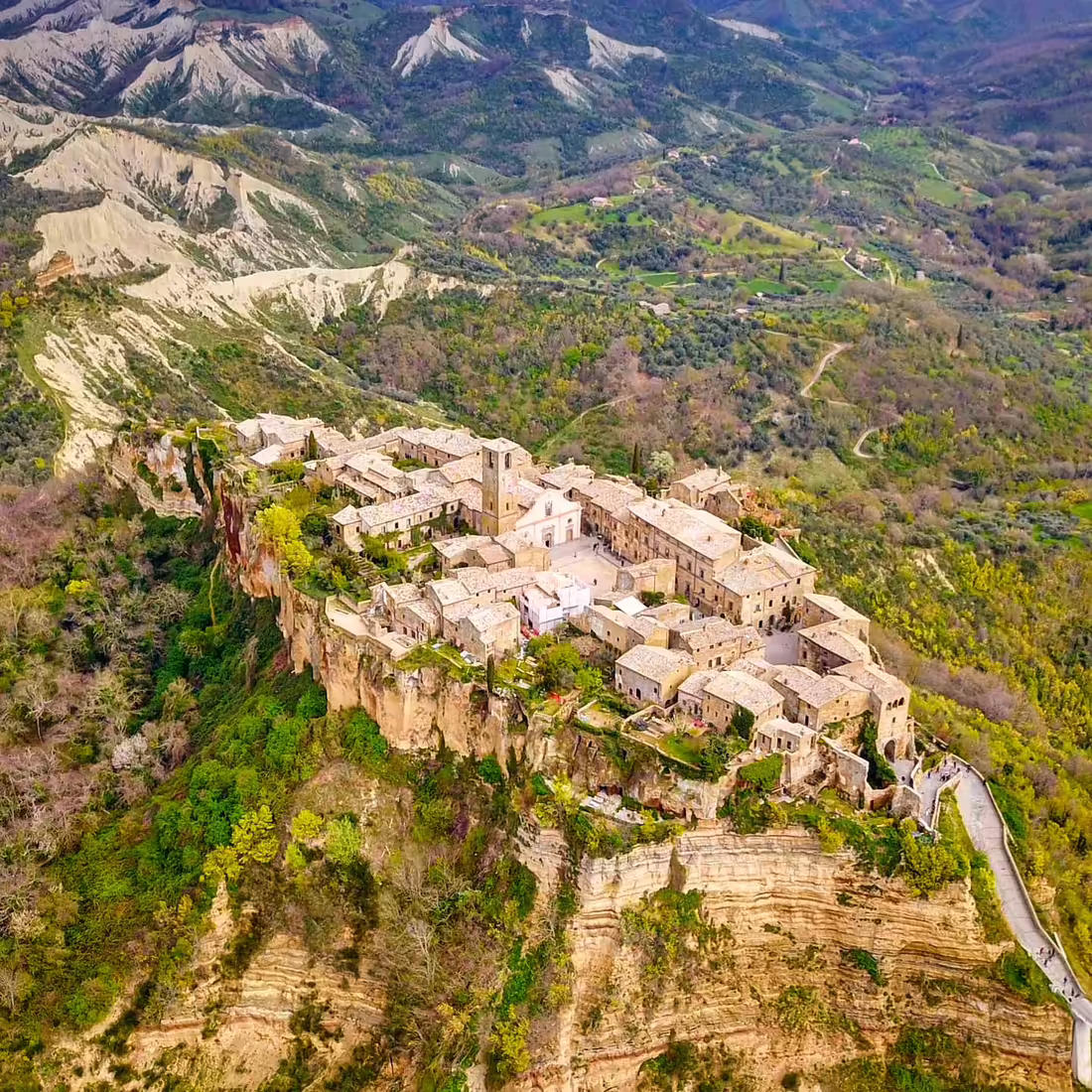 Mesto na hore, Taliansko
