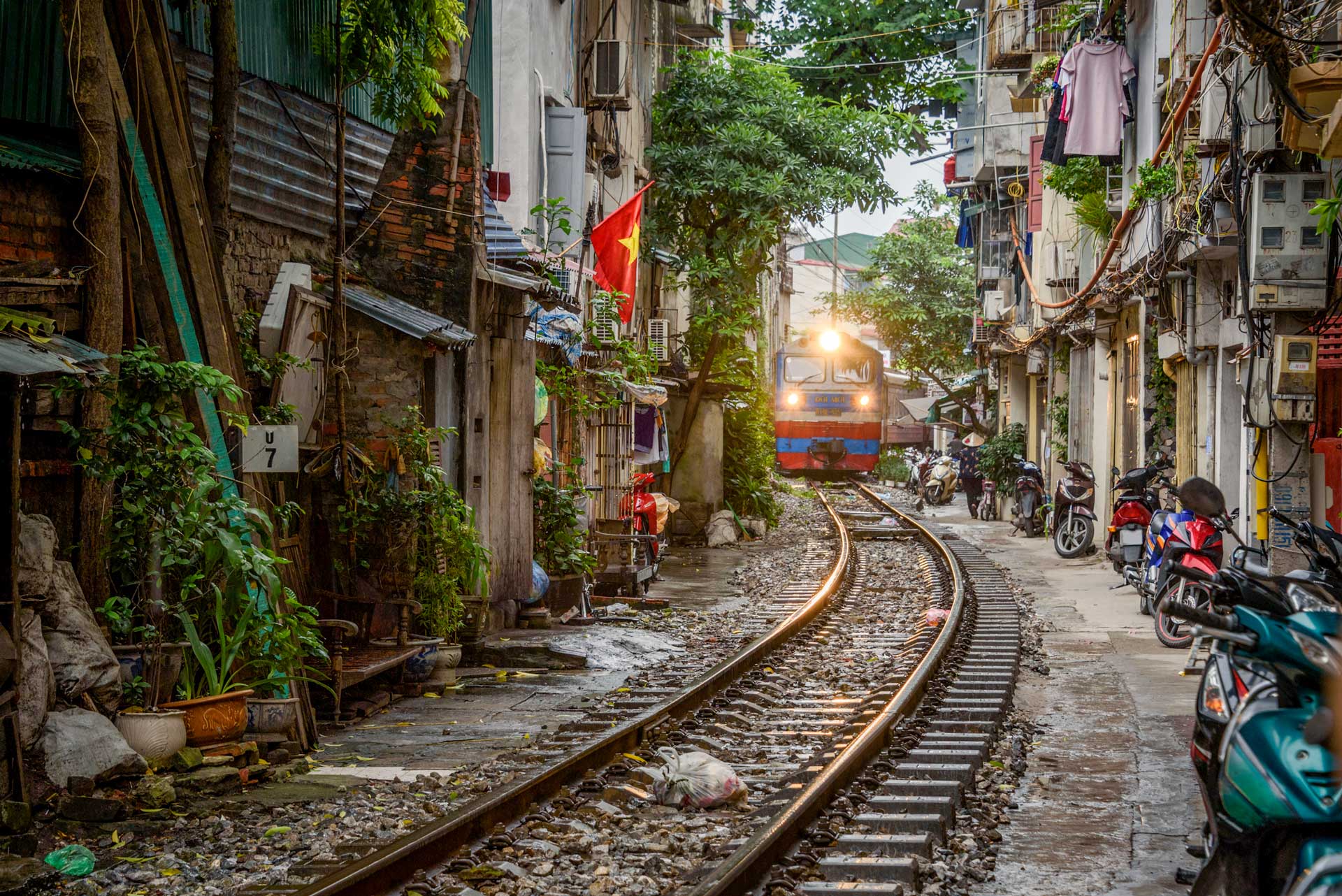 Hanoi Train Street, Vietnam